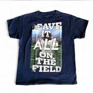 Boys Large Buzz Cuts "LEAVE IT ALL ON THE FIELD" Football Graphic Tee